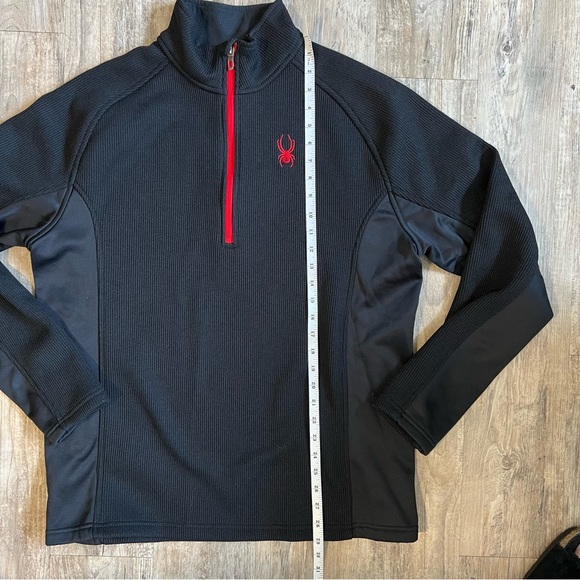 Spyder Men's 3/4 zip pullover sweatshirt fleece lined - Picture 8 of 8